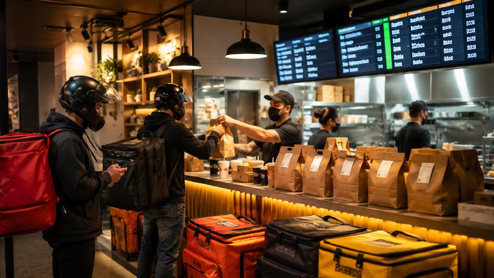 hambúrguer artesanal bem apresentado em ambiente de restaurante